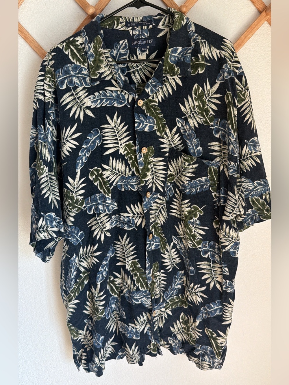 Vintage Siegfried Tropical Hawaiian Vacation Linen Shirt - Size Men’s XXLT